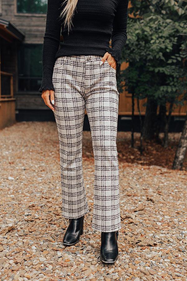 The Holtz High Waist Plaid Pants Product Image