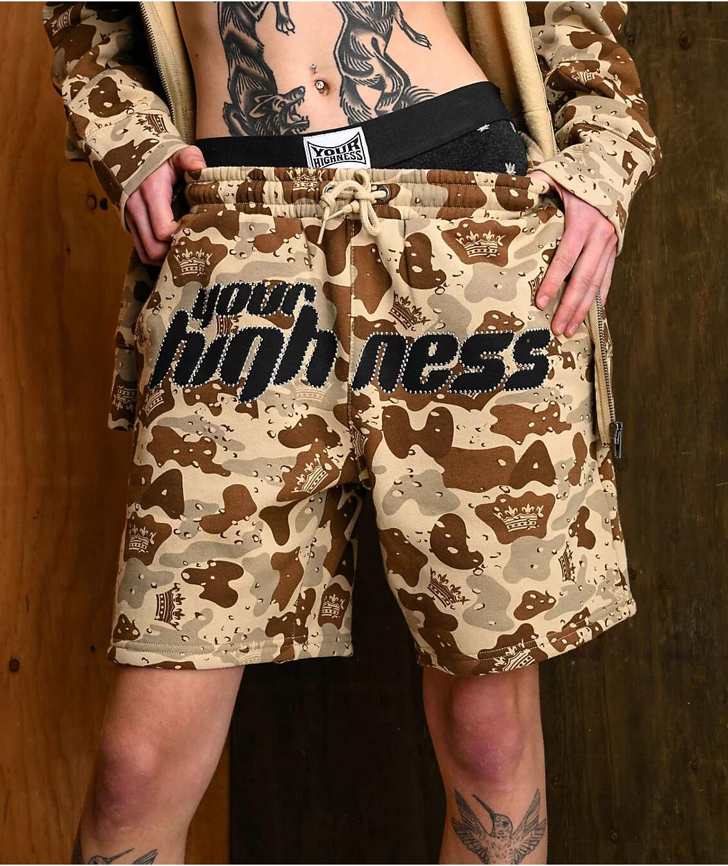 Your Highness OG Desert Camo Sweat Shorts Product Image
