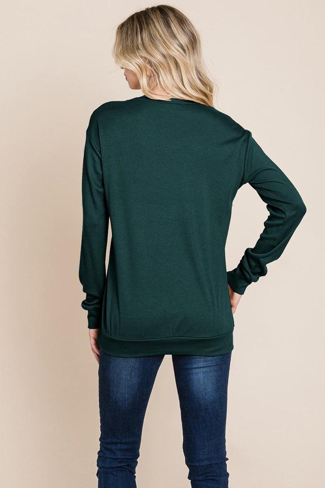 Cut Out Knit Sweatshirts Tops Product Image