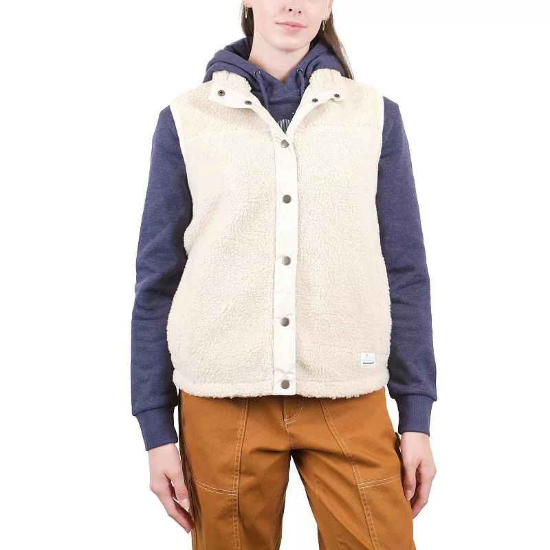 Women's Mountain and Isles Snap Front Sherpa Vest,  Product Image