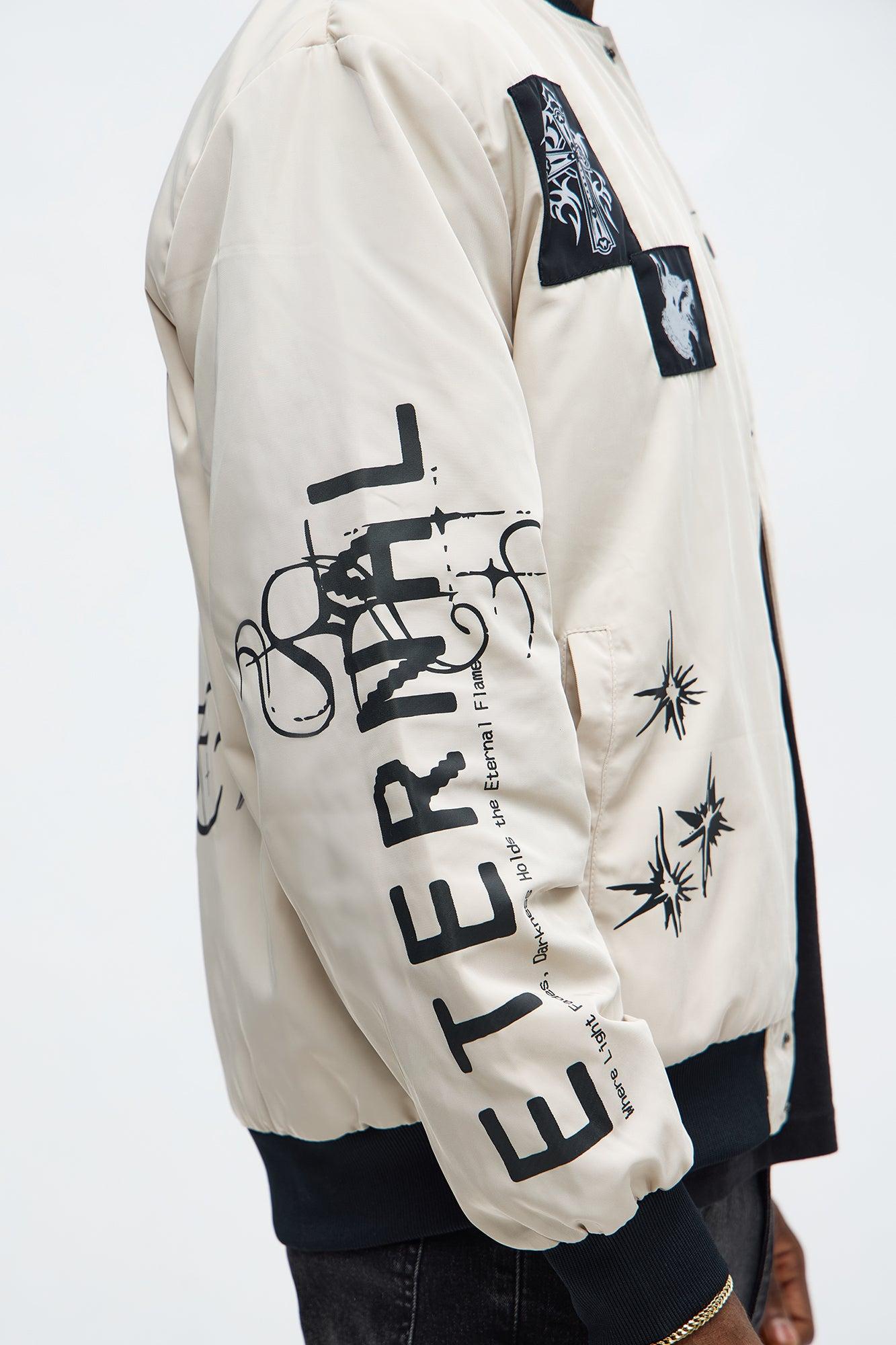 Eternal Blessings Bomber Jacket - Khaki/combo Product Image