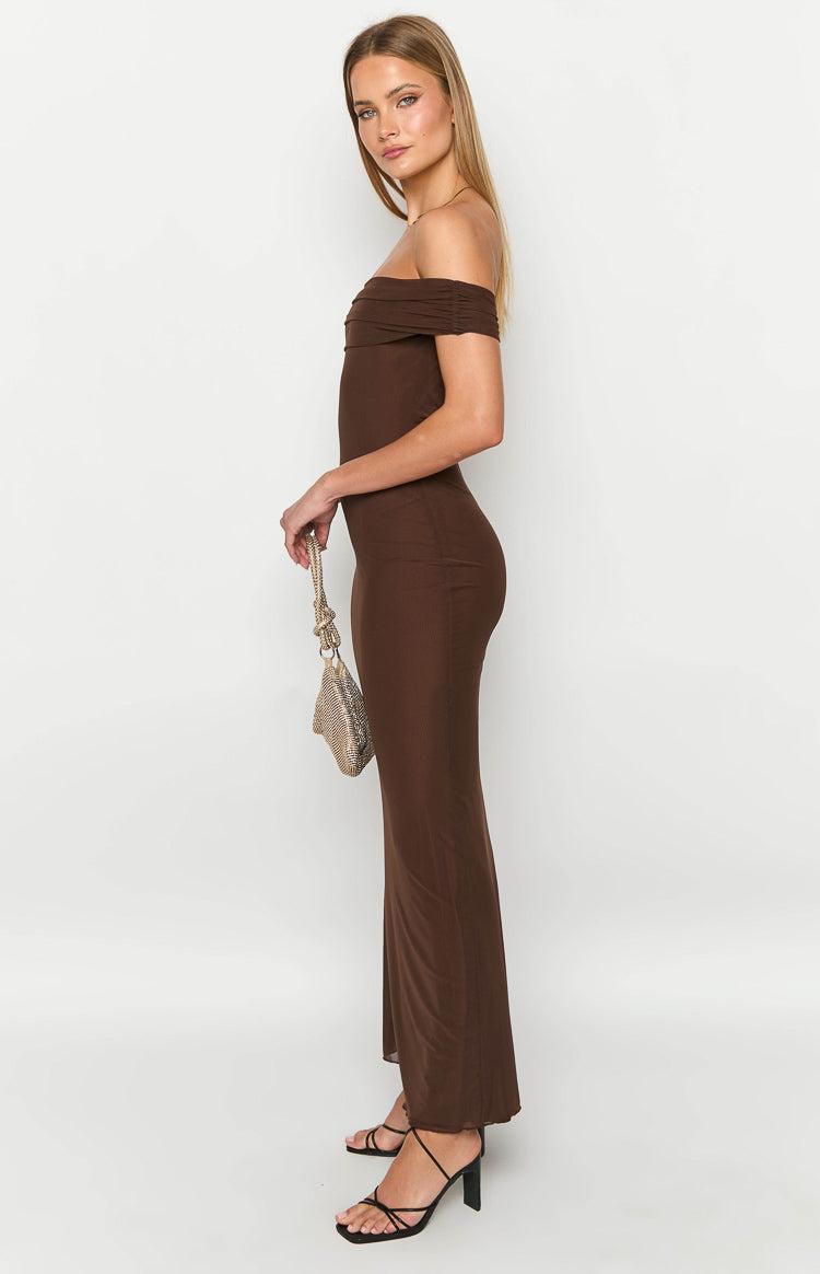 Amabella Brown Maxi Dress Product Image