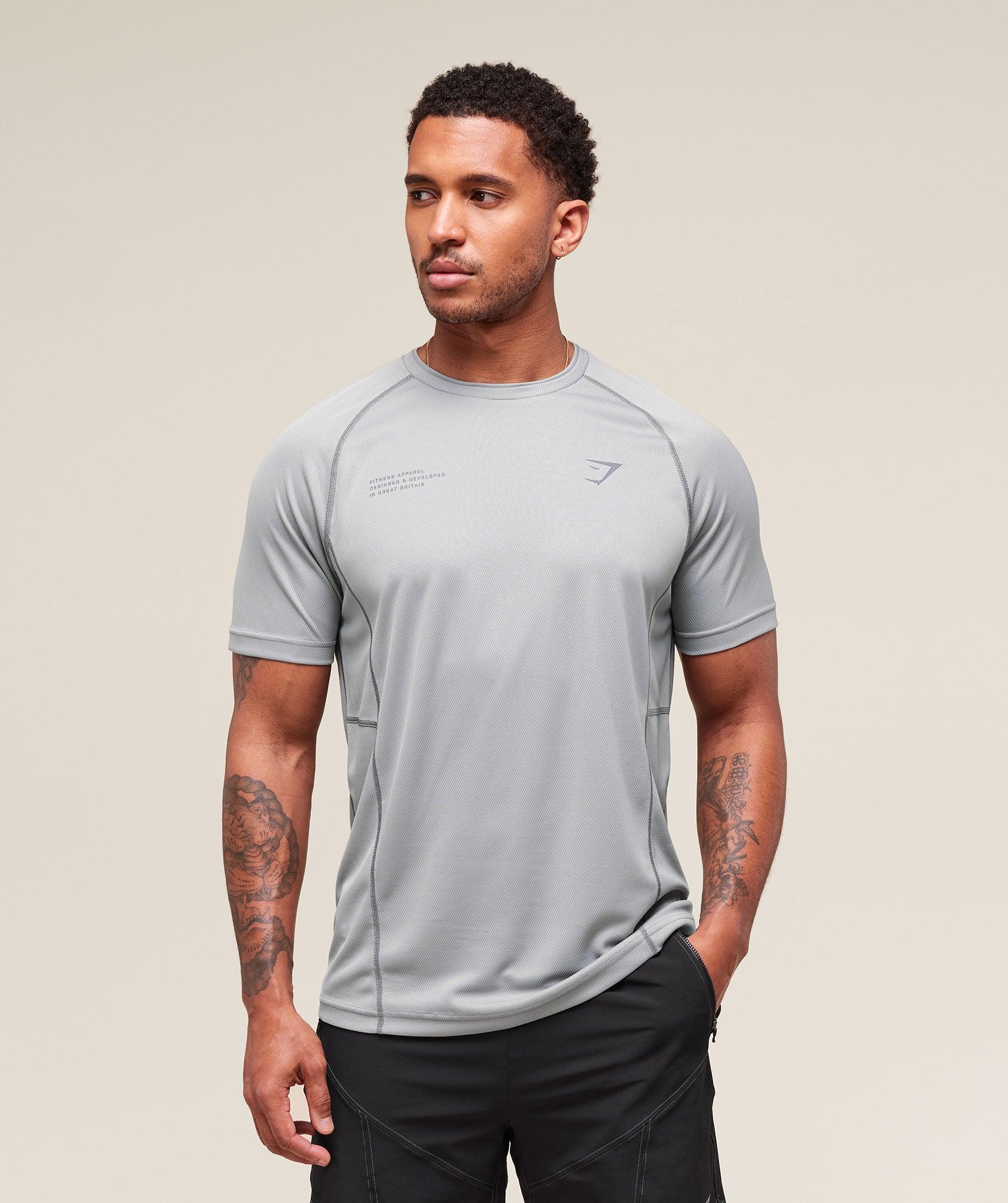 Gymshark Tactical T-Shirt - Smokey Grey Male Product Image