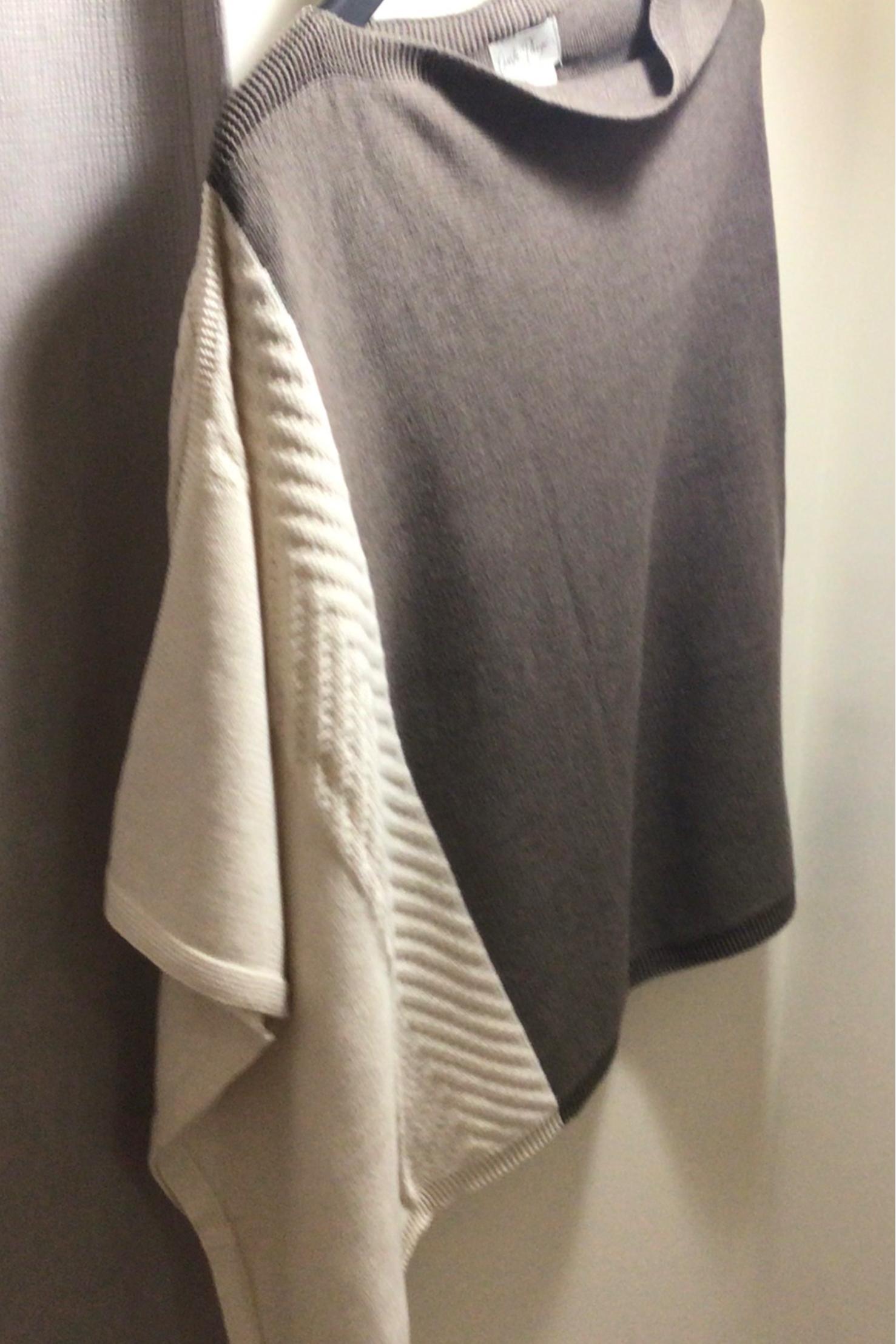 Color Block Poncho Product Image