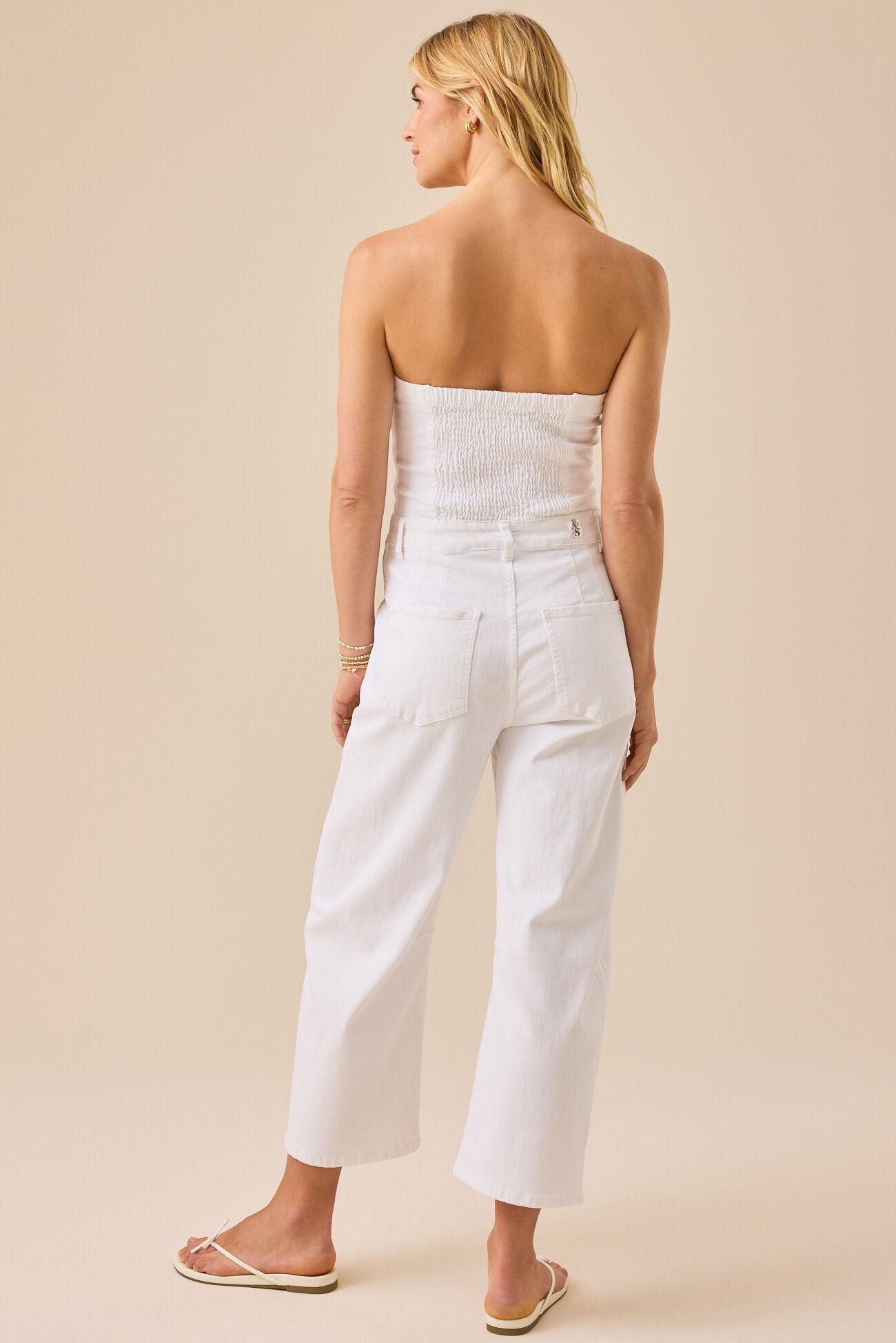 Hennley Strapless Denim Jumpsuit Product Image