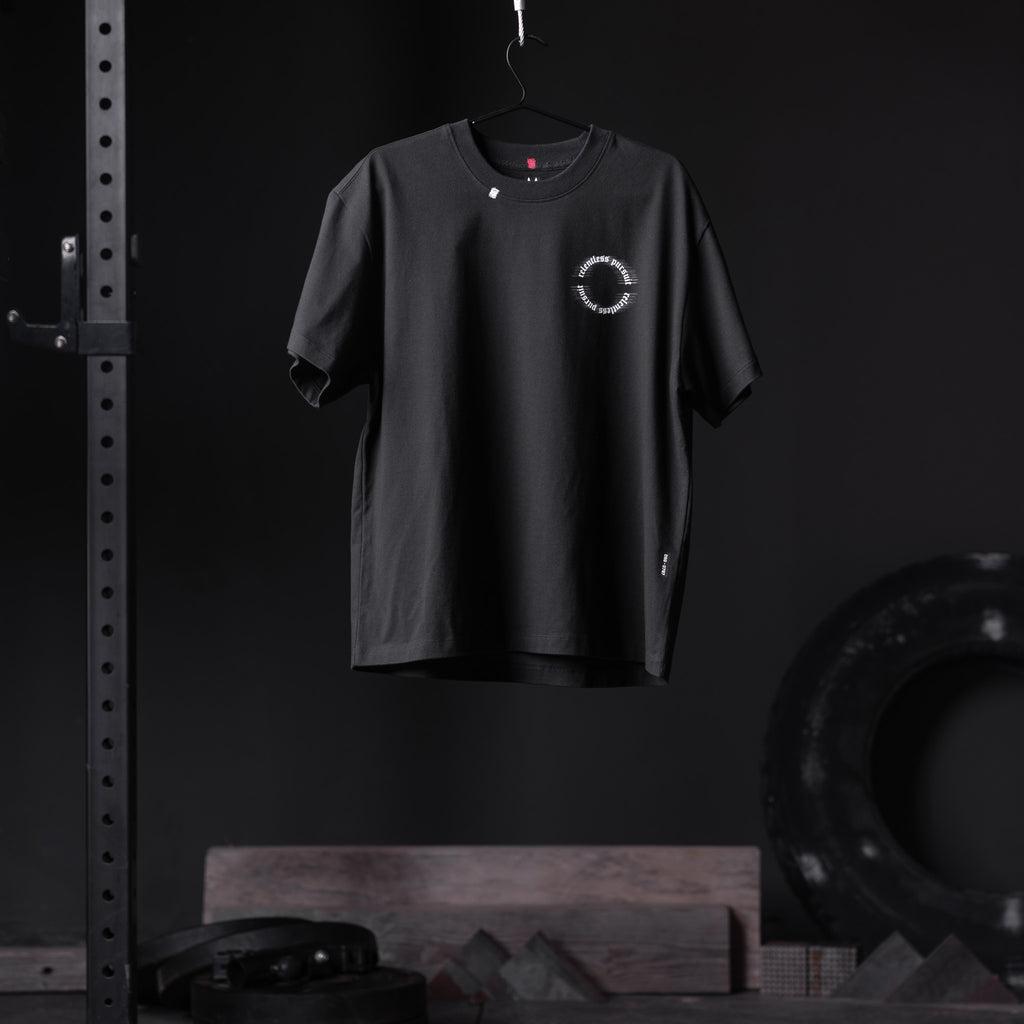 0797. Tech Essential™ Relaxed Tee - Black "RP Blur" Product Image