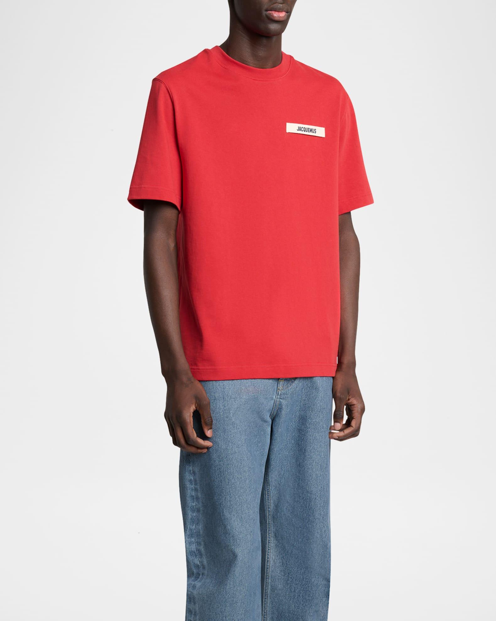 Men's Grosgrain Logo Crewneck T-Shirt Product Image