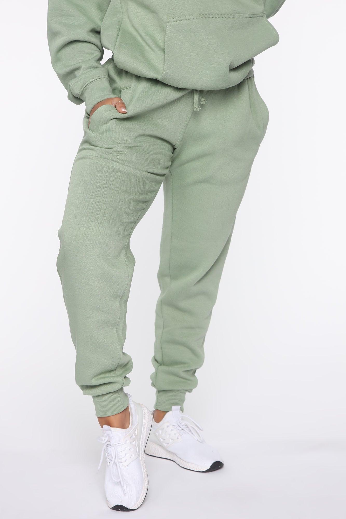 Stole Your Boyfriend's Oversized Jogger - Sage Product Image