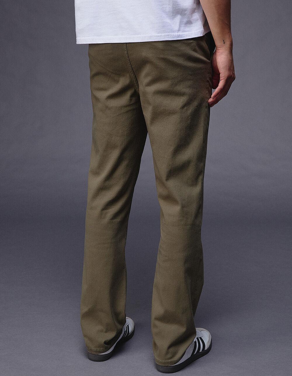 RSQ Mens Slim Straight Chino Pants - ARMY Product Image