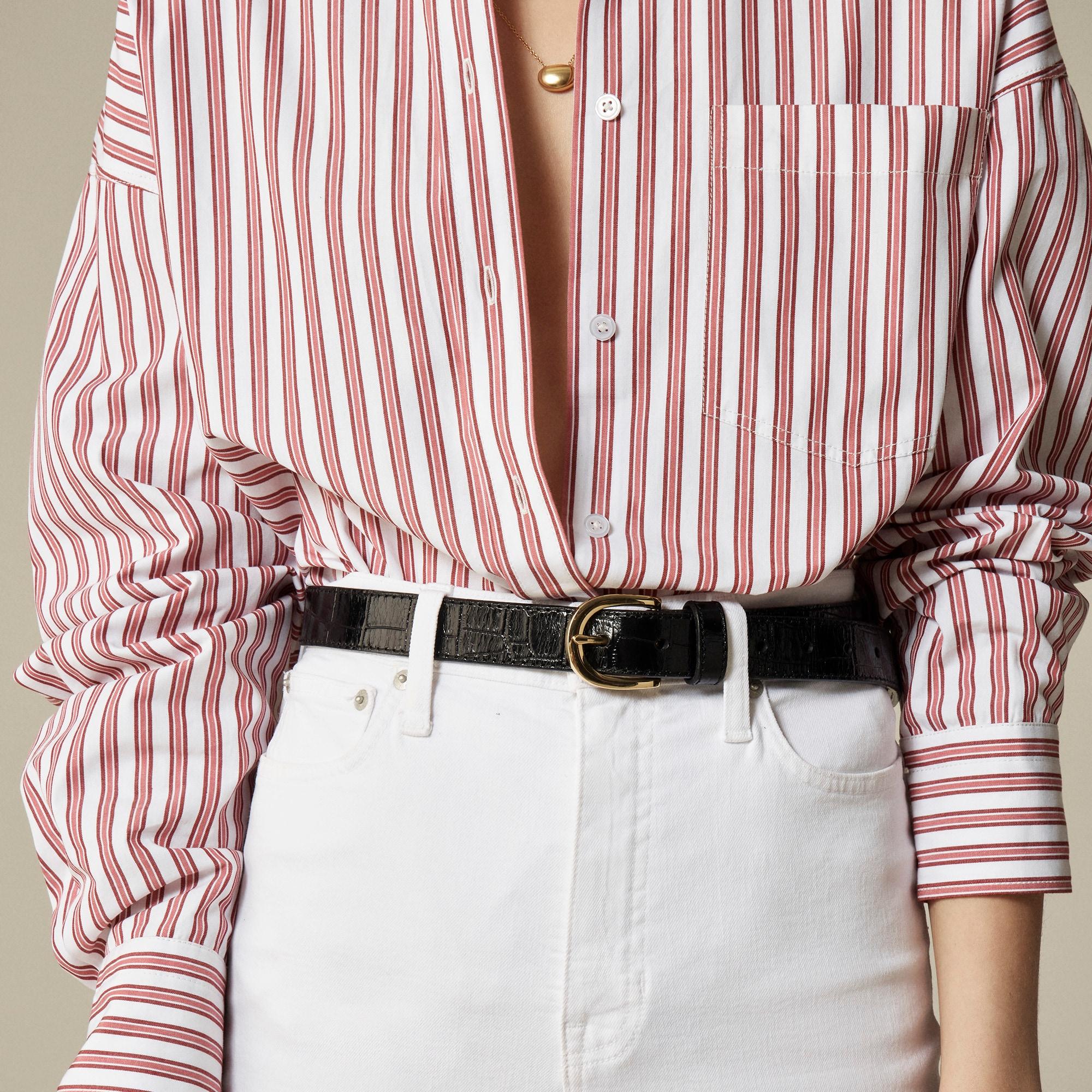 New high-rise denim trouser jean Product Image