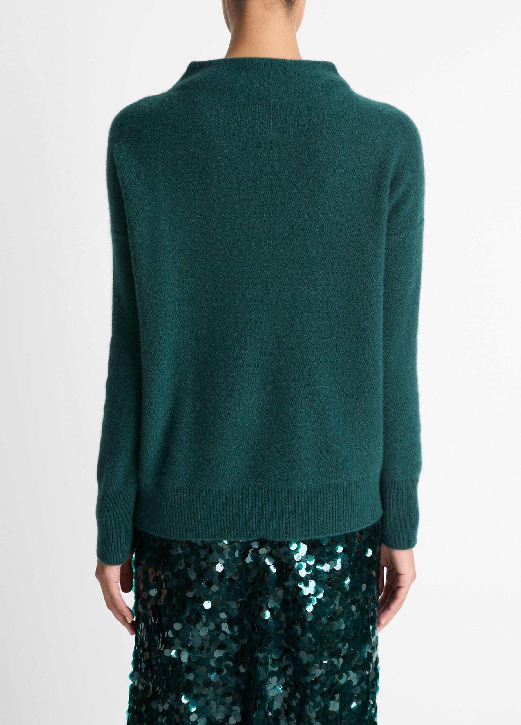 Plush Cashmere Funnel-Neck Sweater Product Image