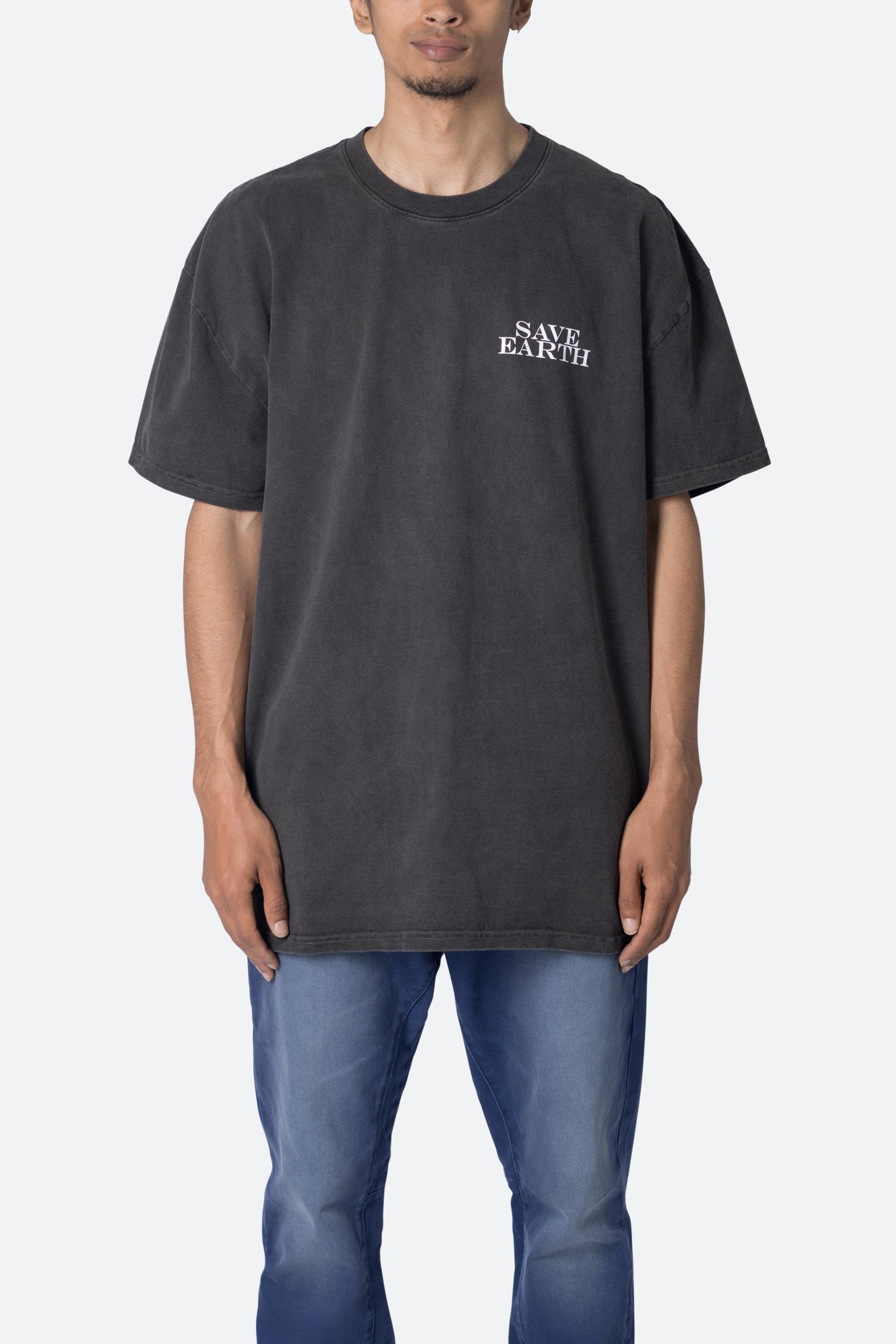 Save Earth Vintage Tee - Black Product Image
