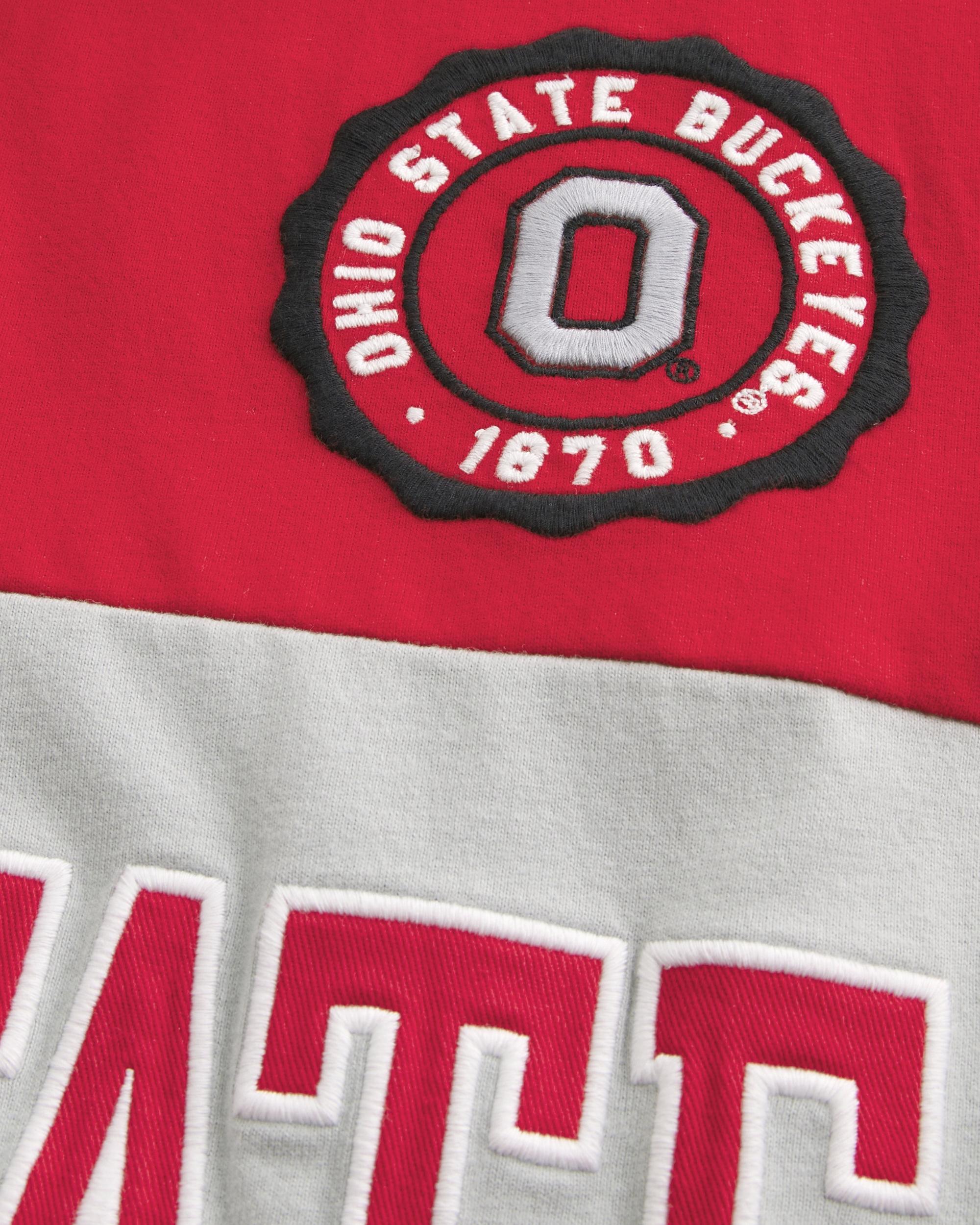 Boxy Heavyweight Ohio State Graphic Rugby Polo Product Image