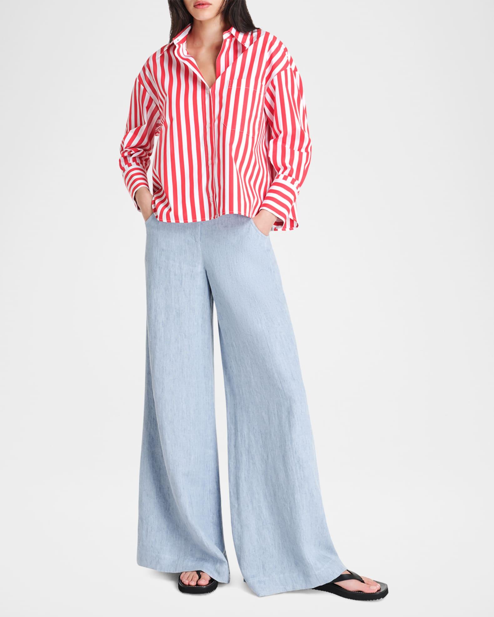 J.D. Striped Button-Front Shirt Product Image