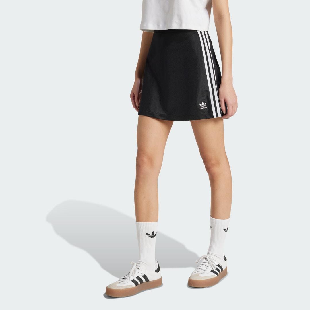 adidas Adicolor 3-Stripes Mini Skirt Night Indigo S Womens Product Image