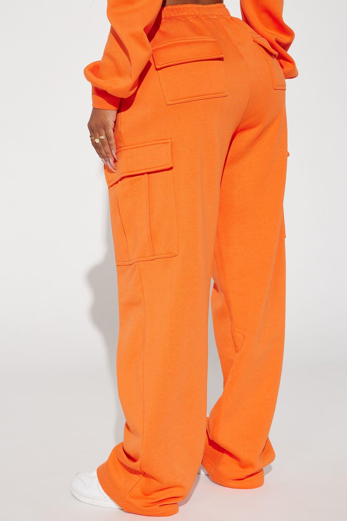 Easy Going Lounge Wide Leg Pant - Orange Product Image
