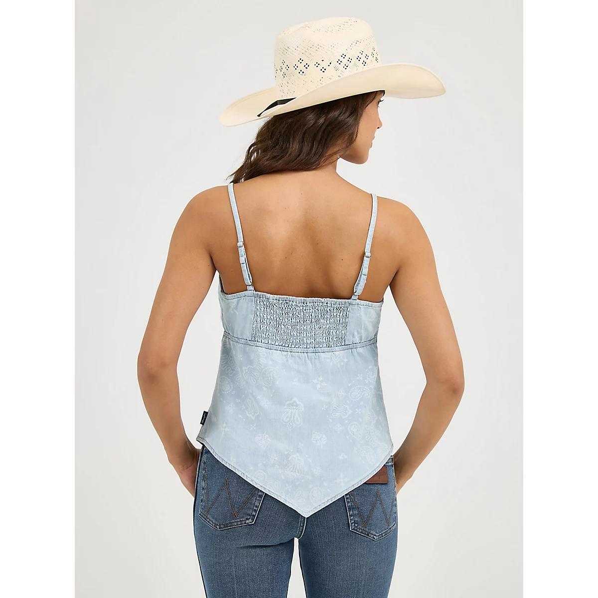 Women's Wrangler Bandana Smocked Tank Product Image