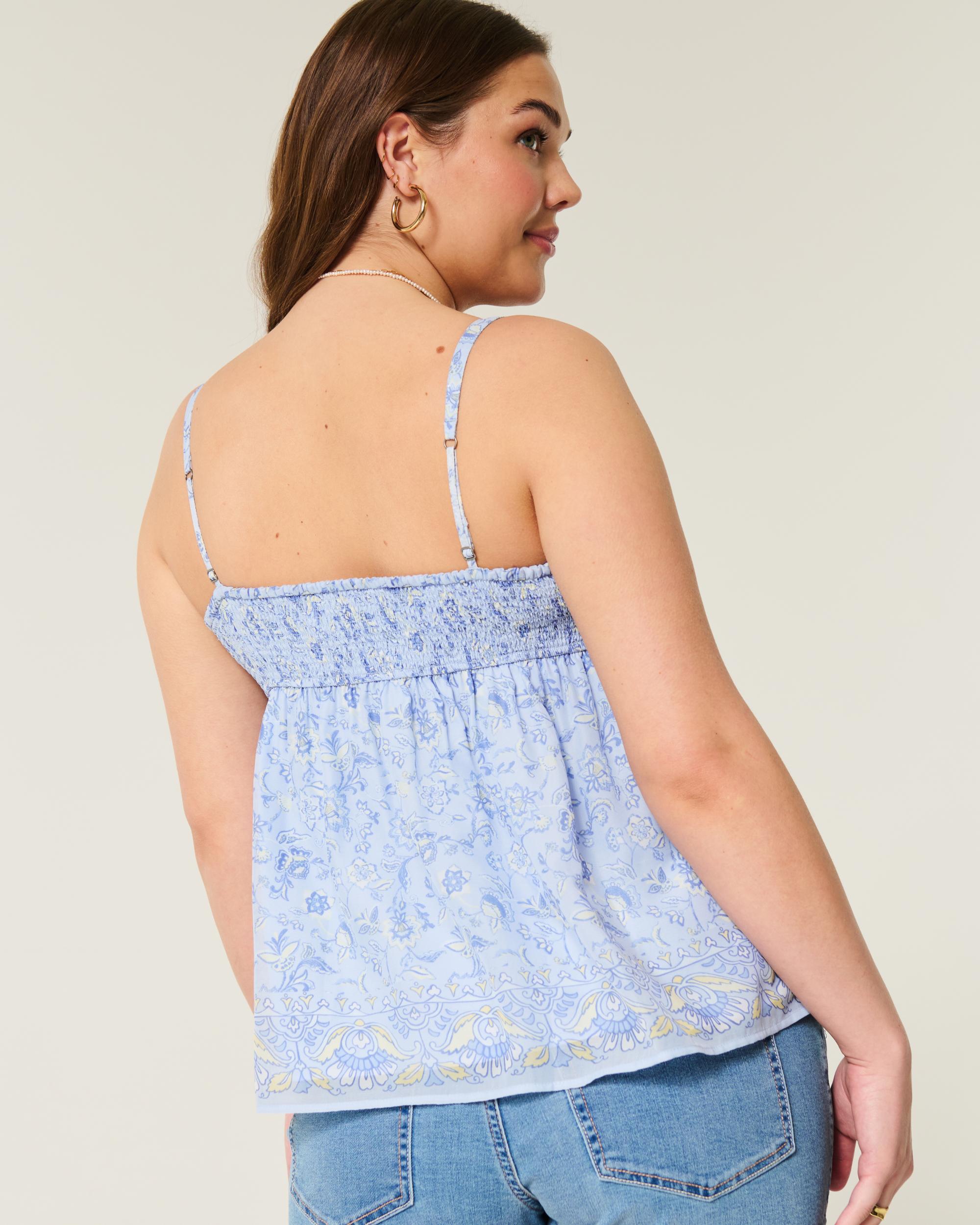 Easy Ruched Chiffon Babydoll Top Product Image