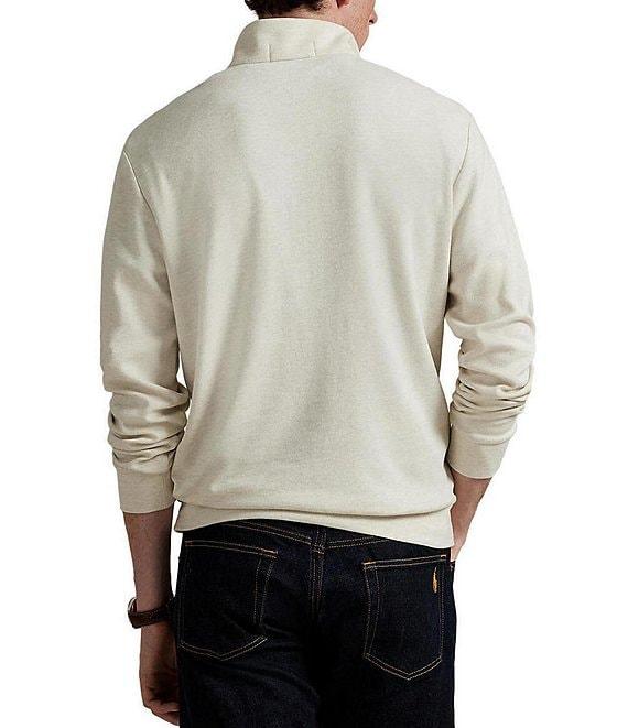 Polo Ralph Lauren Textured Double-Knit Quarter-Zip Pullover Product Image