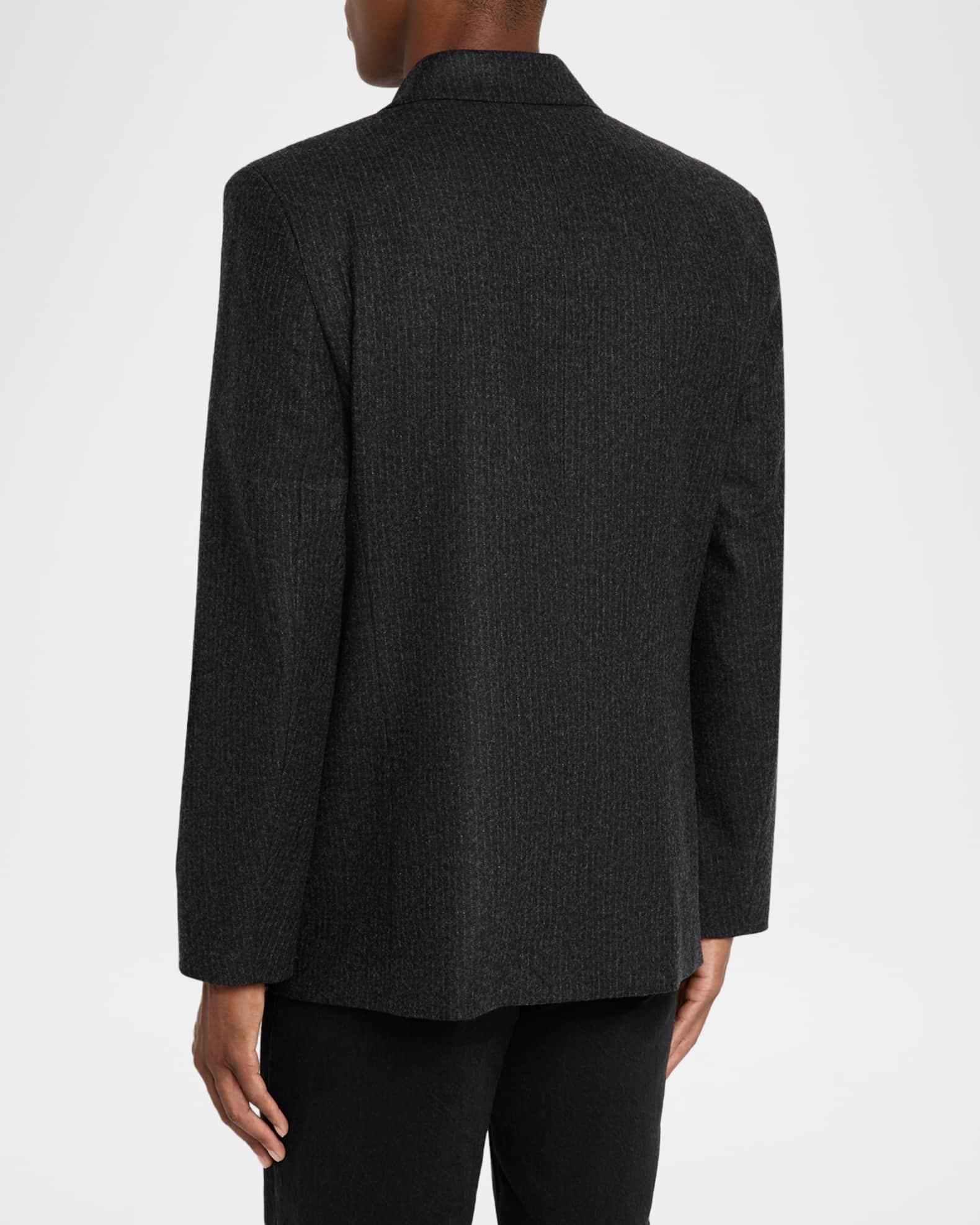 Men's Pinstripe Wool Blazer Product Image