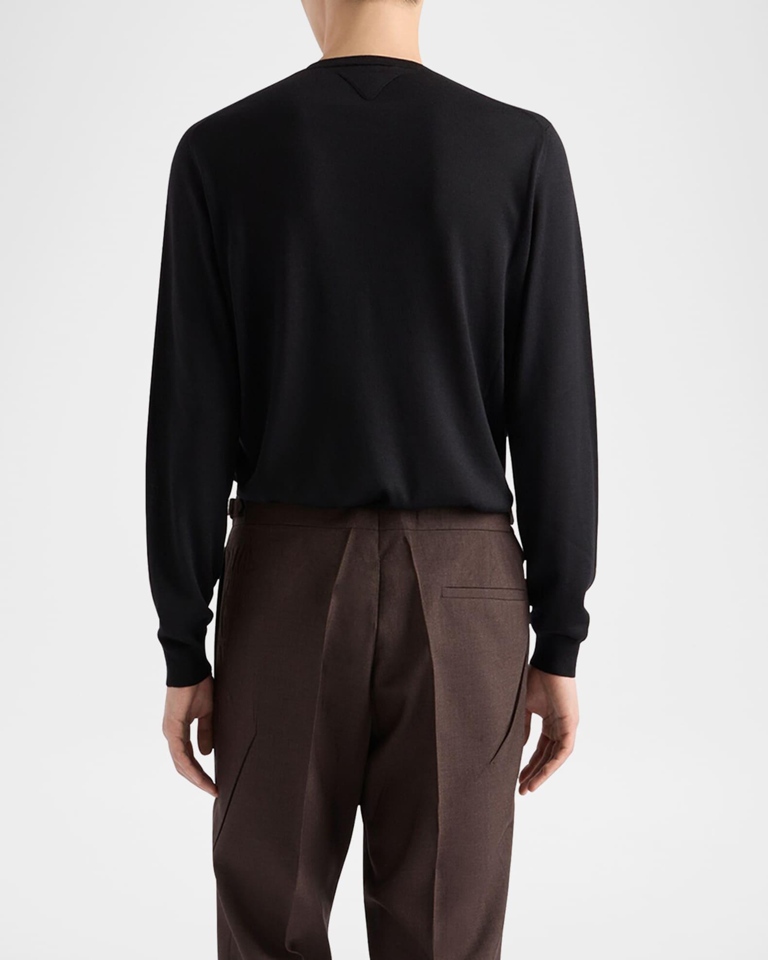 Men's Silk-Cashmere Crew Sweater Product Image