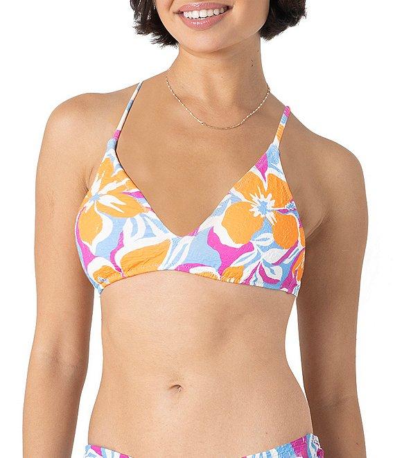 Roxy Topanga Canyon Texture Rib Side Tie Hipster Swim Bottom Product Image