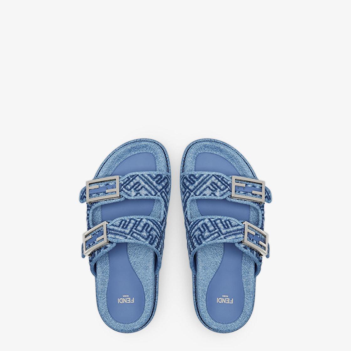 Fendi FeelBlue denim slides Product Image