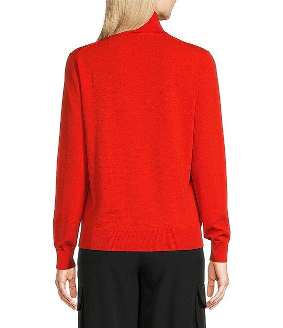 TILLEY Stretch Merino Wool Blend Turtleneck Long Sleeve Sweater Product Image