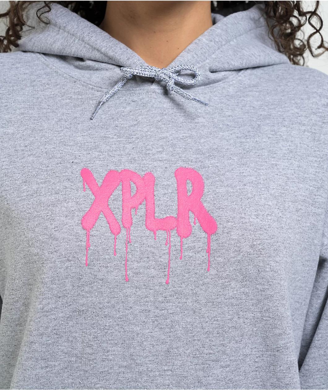 XPLR Graffiti Grey Hoodie Product Image