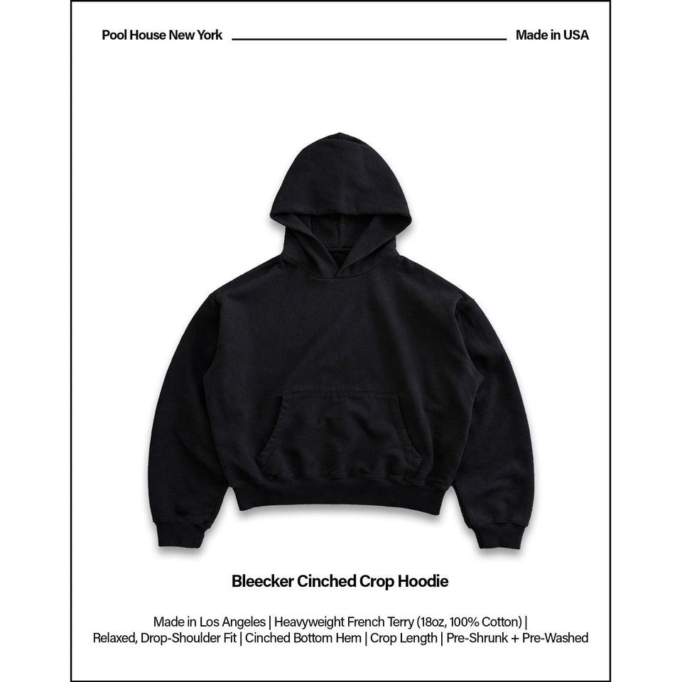 Bleecker Cinched Crop Hoodie | Relaxed, Drop-Shoulder Product Image