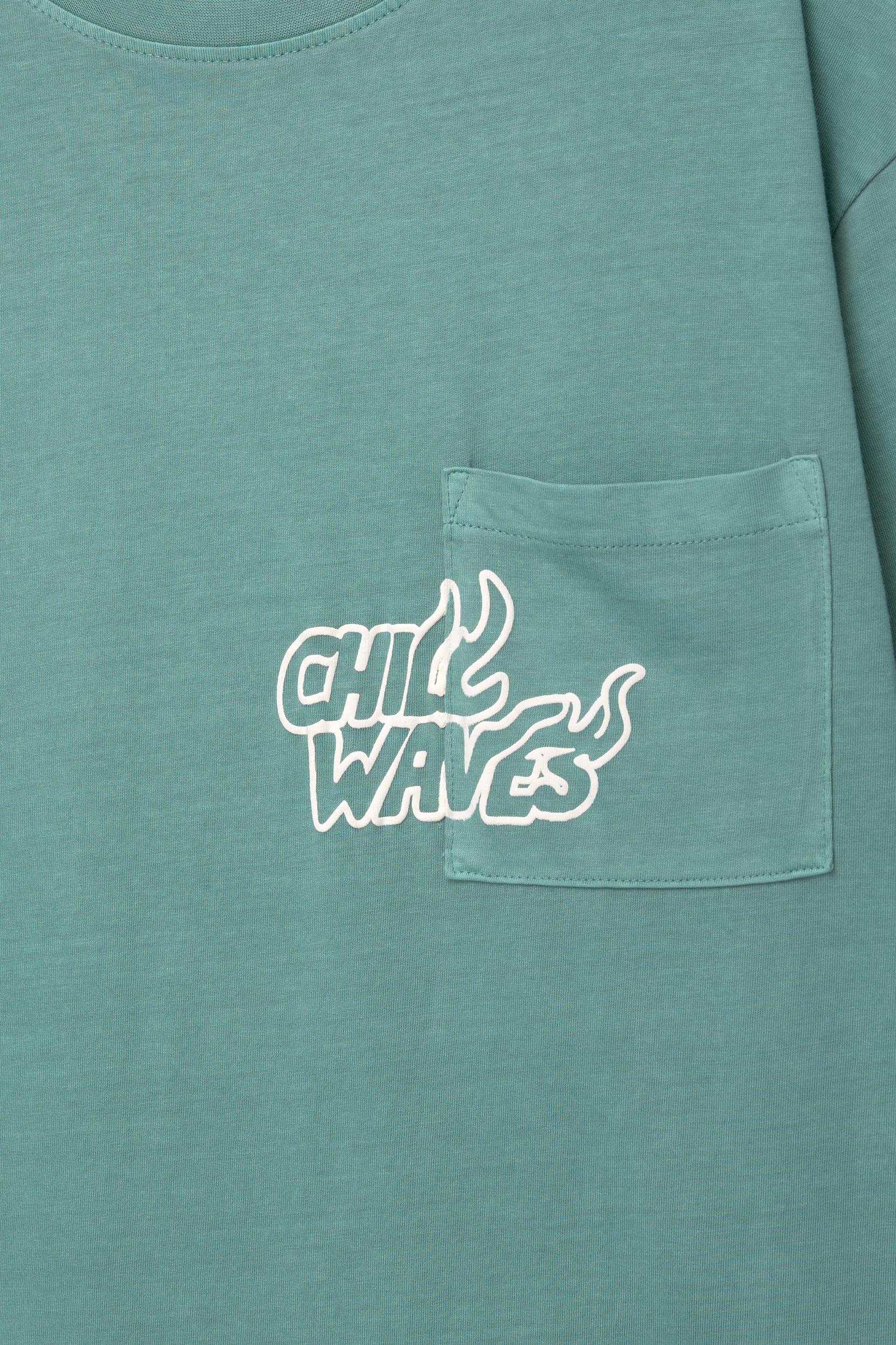 Green pocket T-shirt Product Image