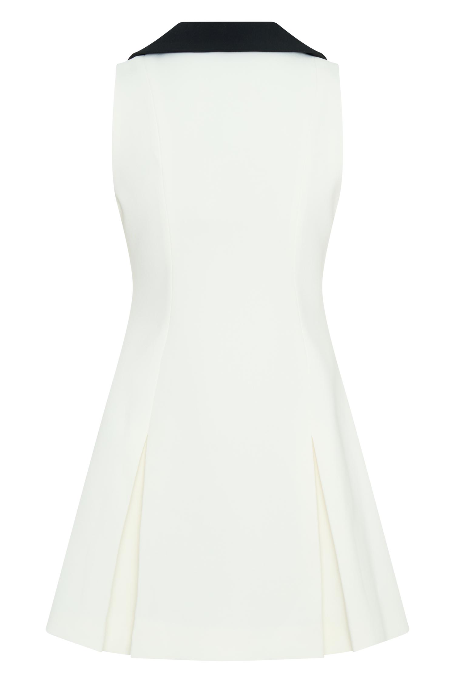 Oli Sleeveless Contrast Mini Dress - Ivory/Black Product Image