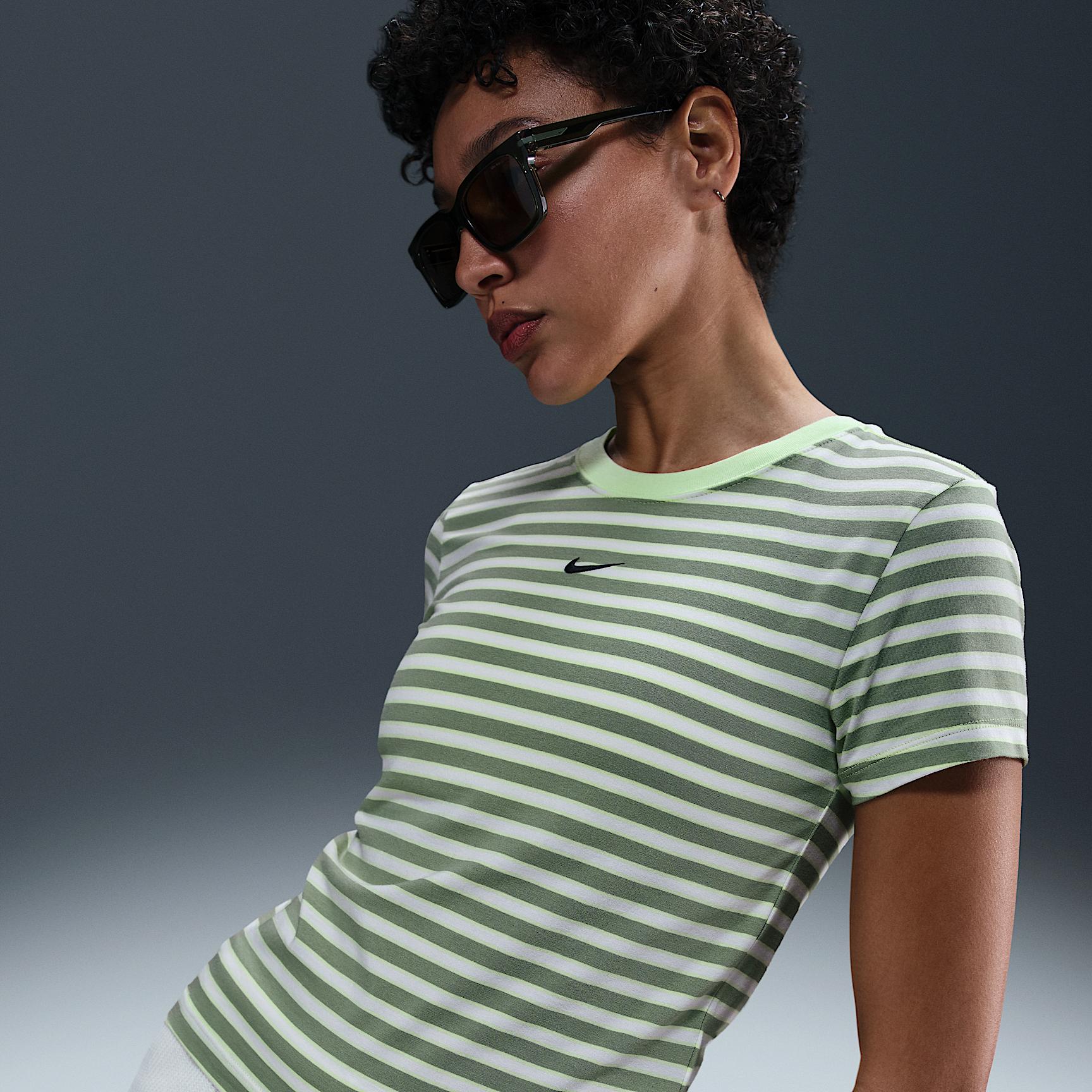 Nike Sportswear Chill Knit Women's Slim Striped T-Shirt Product Image