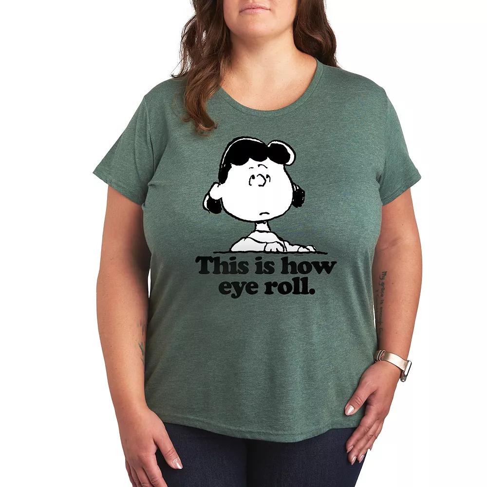 Plus Peanuts Lucy This Is How Eye Roll Graphic Tee, Women's,  Product Image