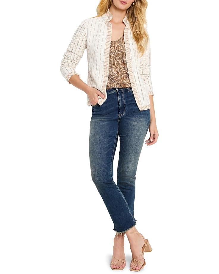 Weave Mix Knit Zip Jacket Product Image