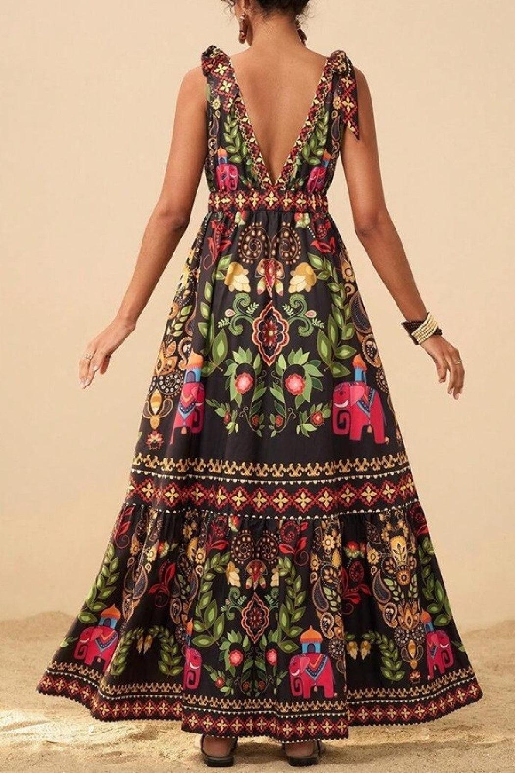 Amirah Black Maxi Dress Product Image