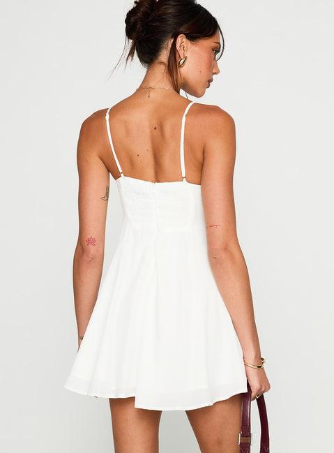 Moon Quartz Mini Dress White Product Image