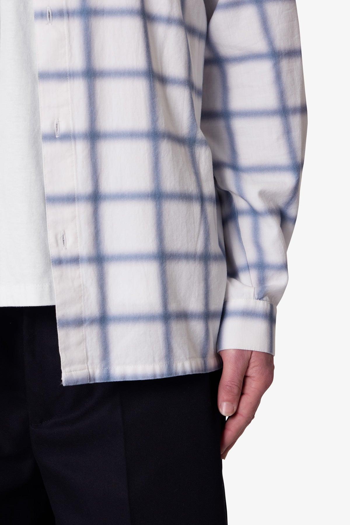 Blue Checked Flannel Shirt - Blue/White Product Image