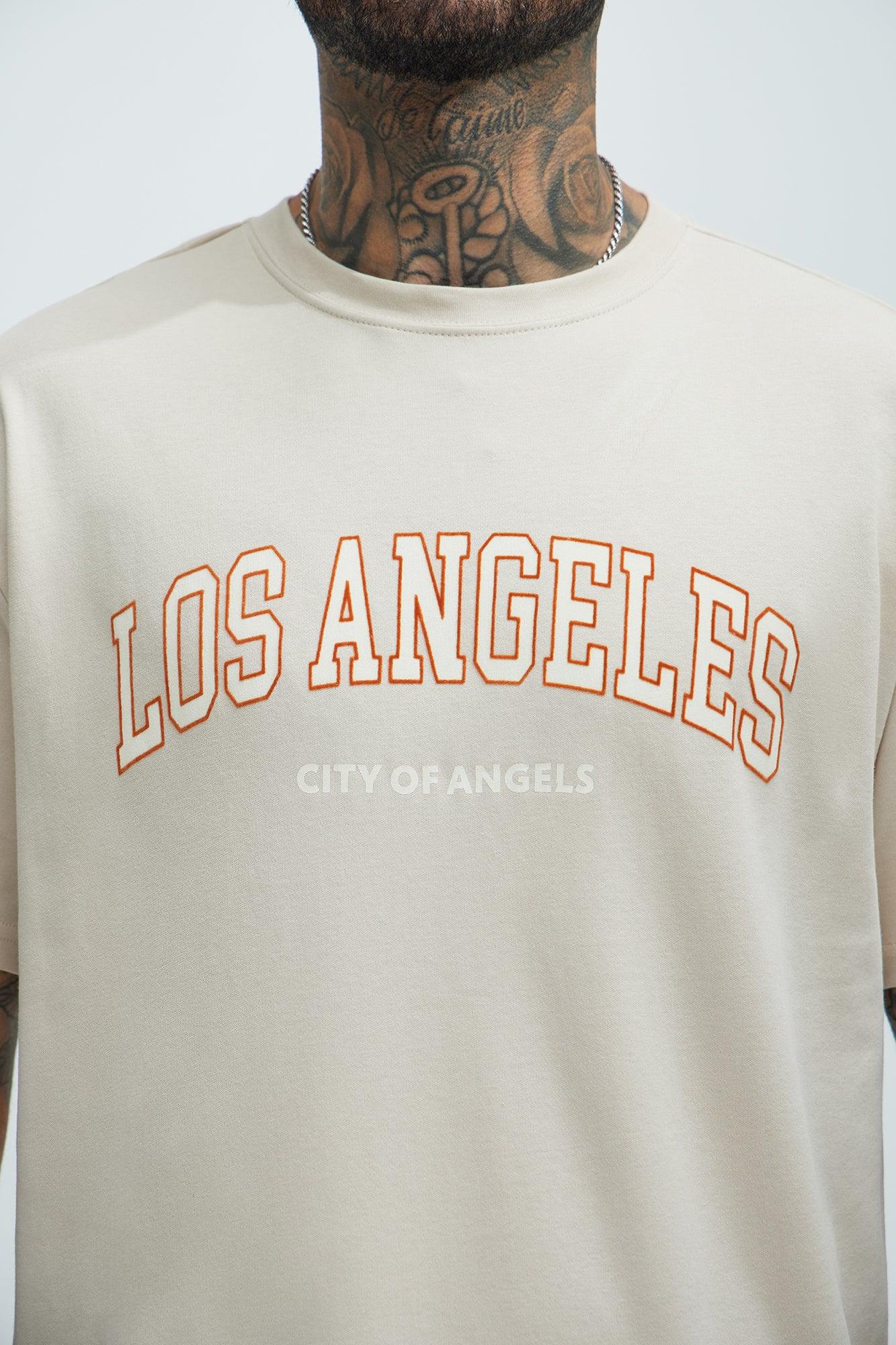 Los Angeles Coordinates Short Sleeve Tee - Sand Product Image