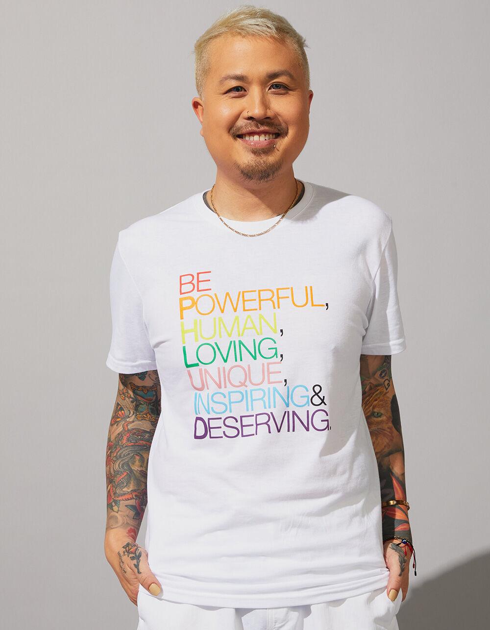 THE PHLUID PROJECT Be Phluid Pride Tee - WHITE Product Image