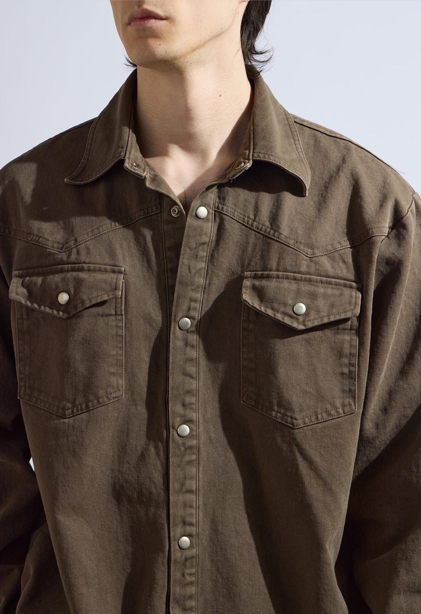 Texas Shacket in Chocolate Product Image