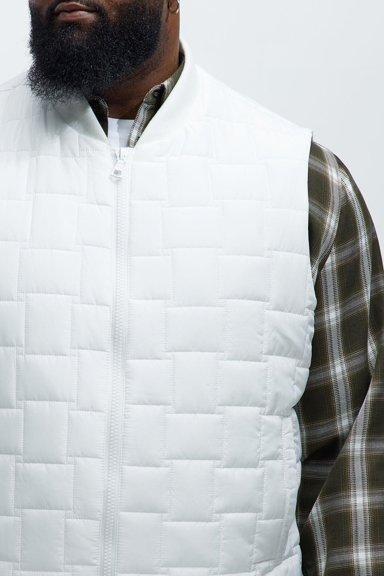 Scottie Quilted Vest - White Product Image
