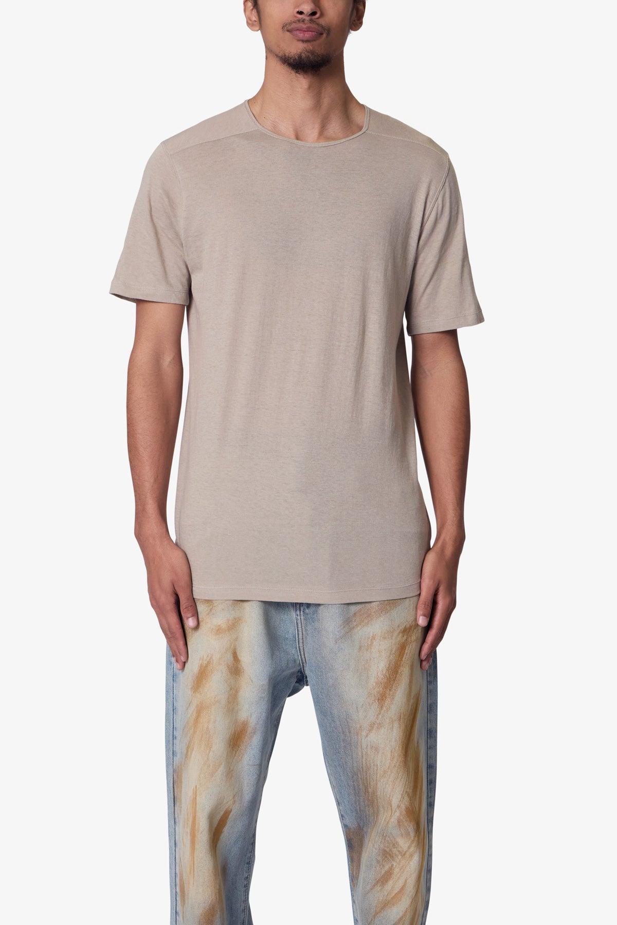 Sheer Crewneck Tee - Bone Product Image
