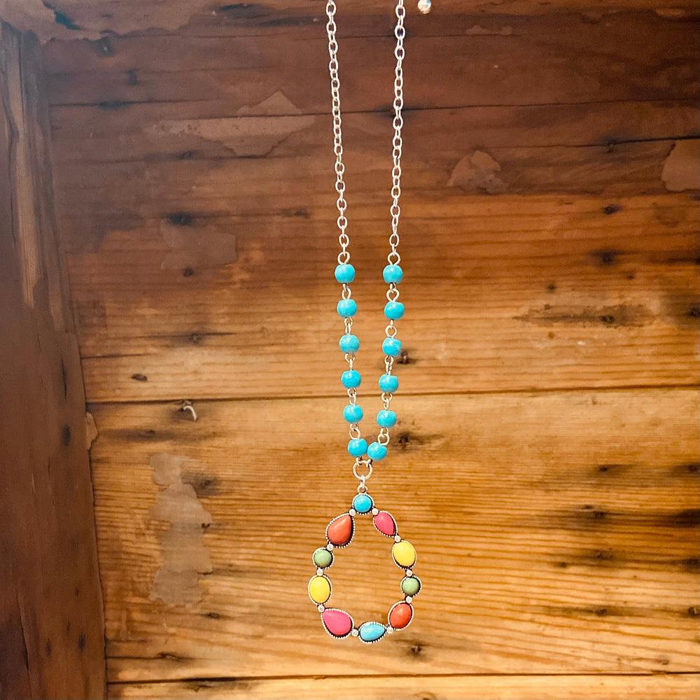 Color Me All Over Tear Drop Necklace Product Image