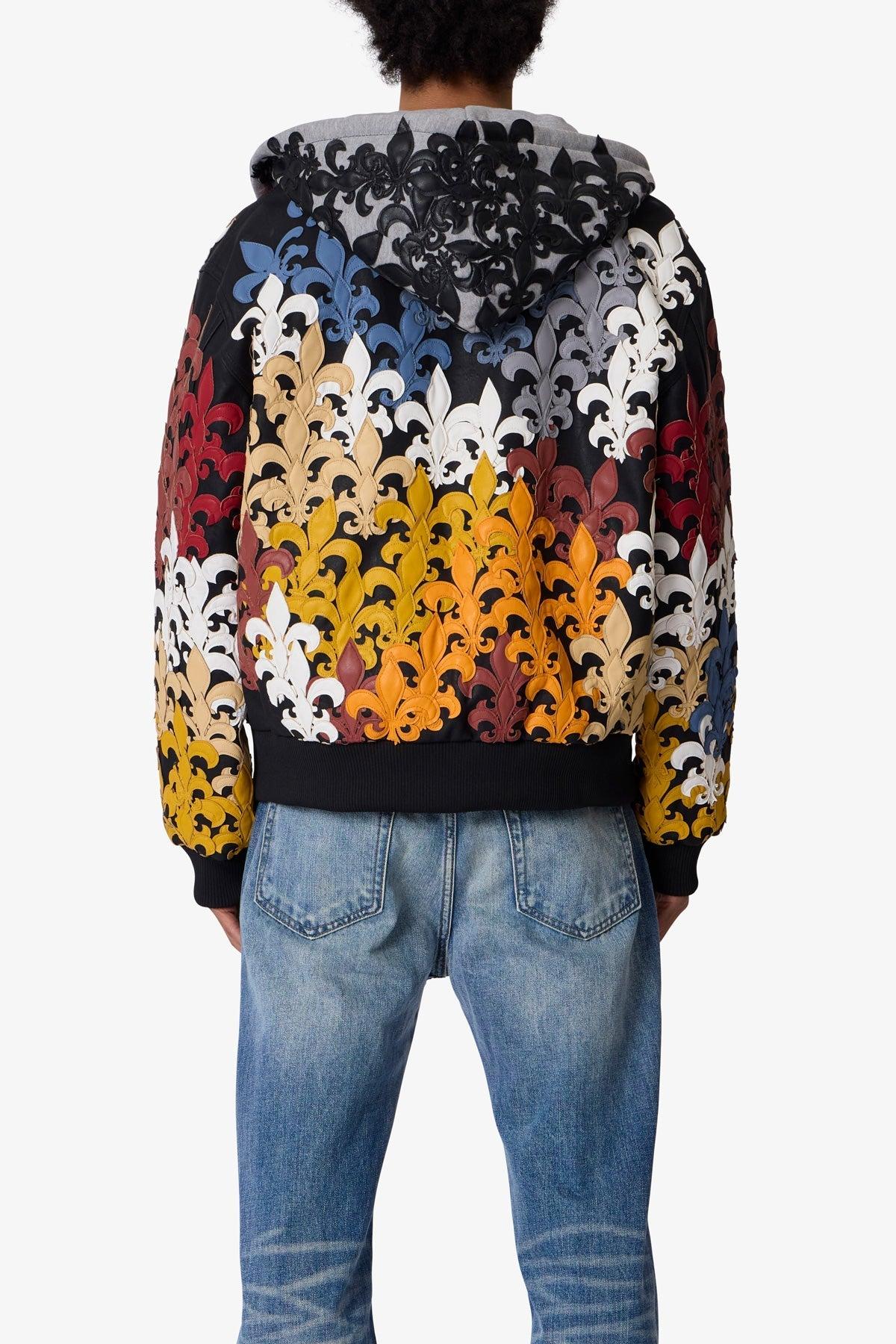 Fleur De Lis All Over Hoodie - Multi Product Image