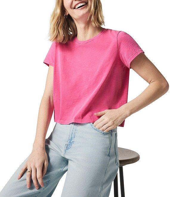 Splendid Louisa Knit Crew Neck Short Sleeve Shirt Product Image