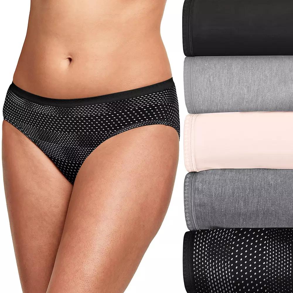 Hanes Ultimate 6-Pack Breathable Hipster Underwear 41H6CC, Women's,  Product Image