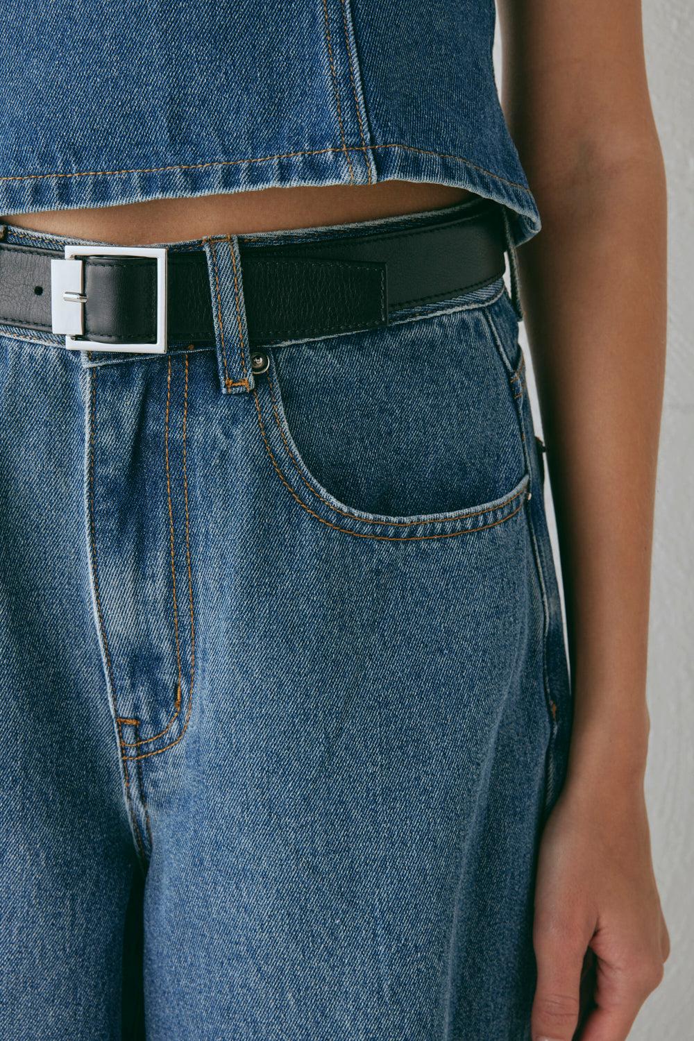 Aston High Rise Denim Jeans Blue Product Image