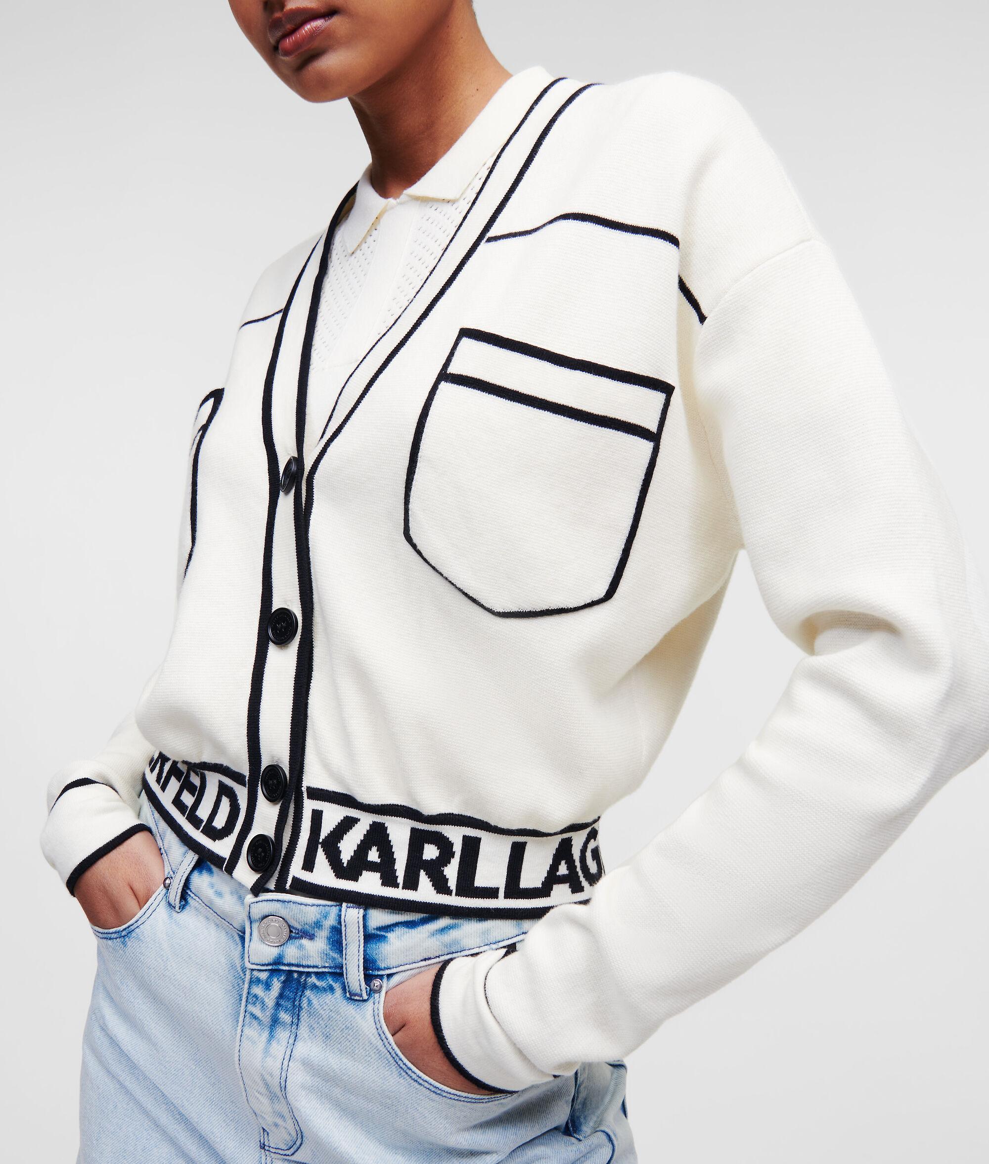 CROPPED LOGO CARDIGAN Product Image
