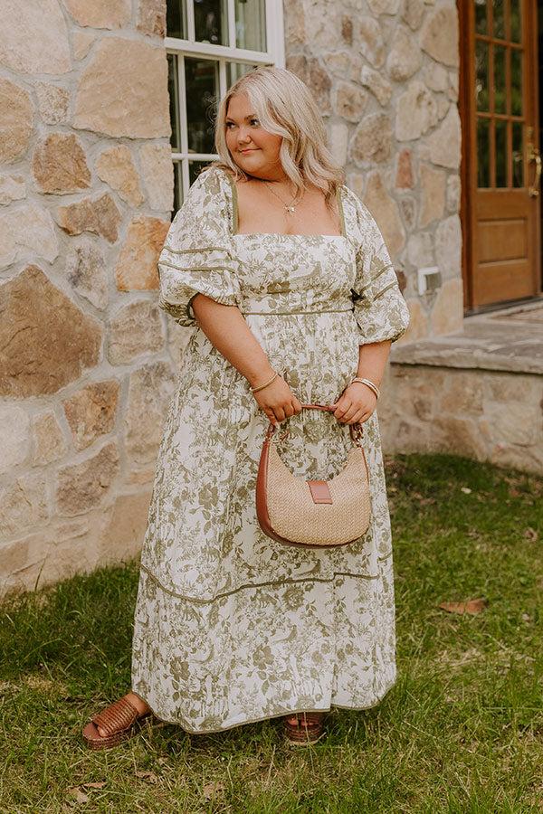 Cottage Bloom Floral Maxi Dress Curves Product Image